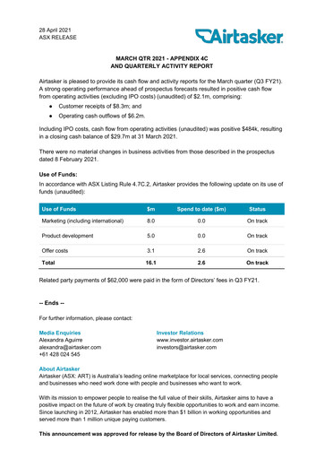 Thumbnail Airtasker Quarterly Report 2021-q3
