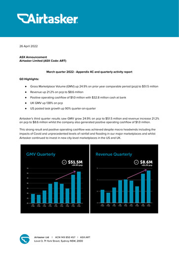 Thumbnail Airtasker Quarterly Report 2022-q3