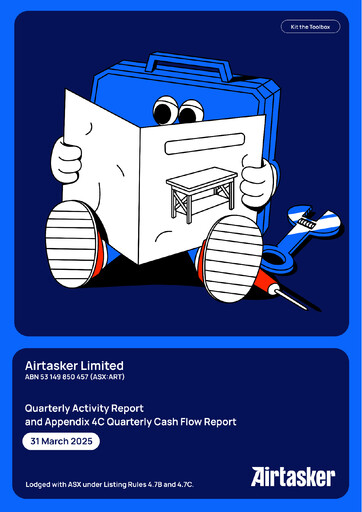Thumbnail Airtasker Quarterly Report 2025-q3