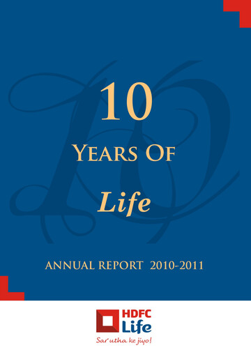 Thumbnail HDFC Life
 Annual Report 2010-2011