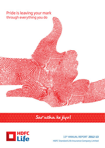Thumbnail HDFC Life
 Annual Report 2012-2013