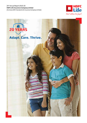 Thumbnail HDFC Life
 Annual Report 2019-2020
