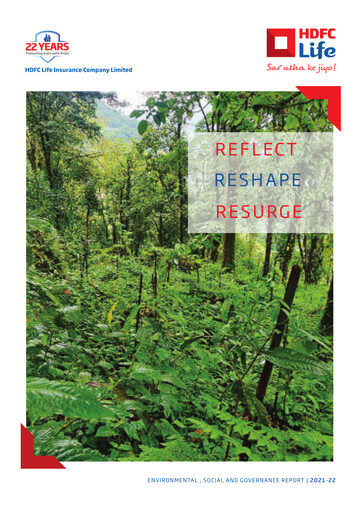 Thumbnail HDFC Life
 ESG Report 2021-2022