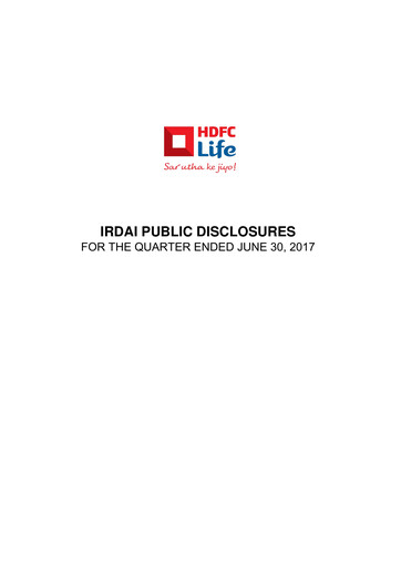 Thumbnail HDFC Life
 Quarterly Report 2017-q1