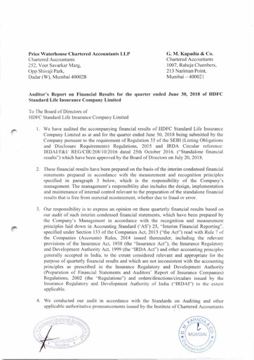 Thumbnail HDFC Life
 Quarterly Report 2018-q1