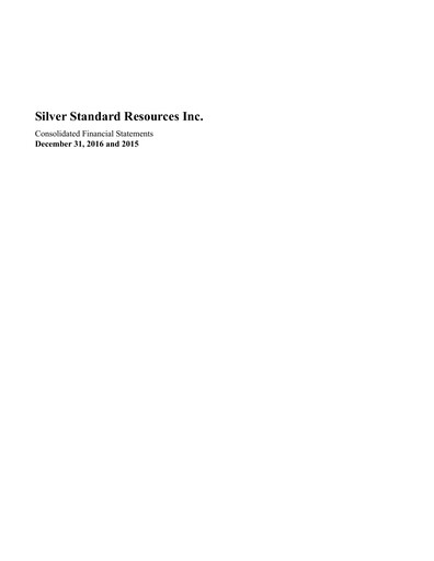 Thumbnail SSR Mining Financial Statement 2016