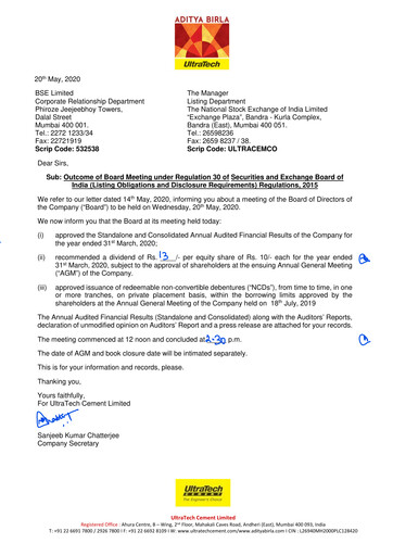 Thumbnail UltraTech Cement
 Financial Statement 2020