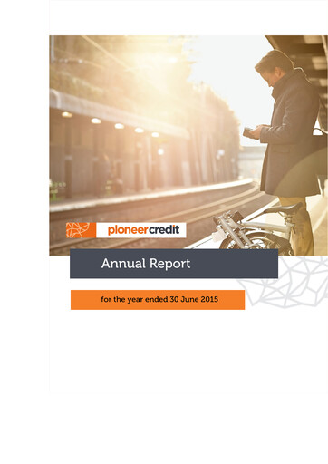 Thumbnail Pioneer Credit Annual Report 2015