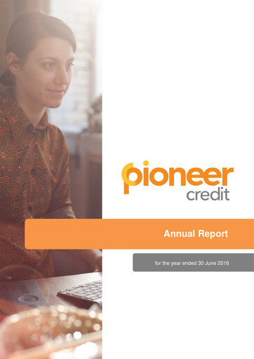 Thumbnail Pioneer Credit Annual Report 2016