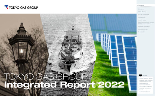 Miniature Tōkyō Gas
 Rapport annuel 2022