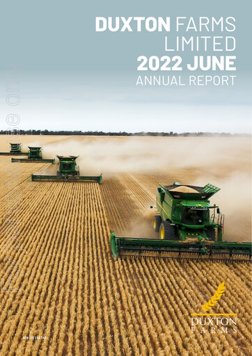 Thumbnail Duxton Farms Annual Report 2022