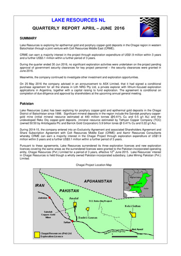Vorschaubild Lake Resources NL Quartalsbericht 2016-q2