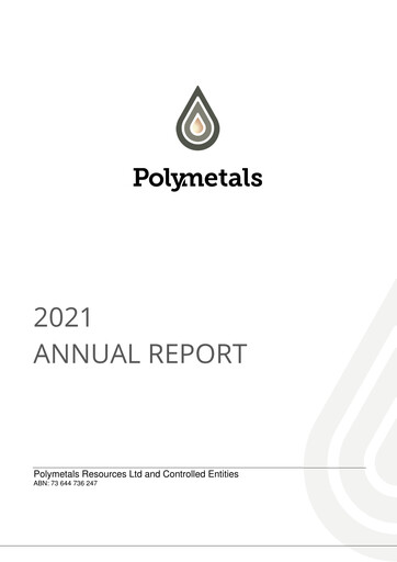 Thumbnail Polymetals Resources Annual Report 2021