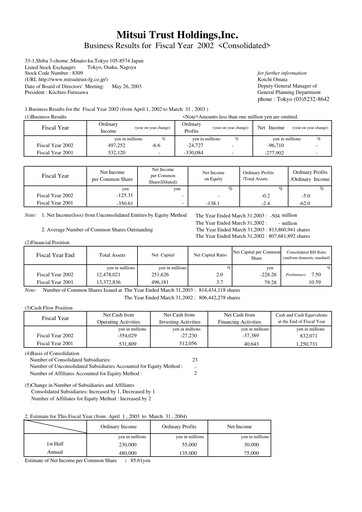Thumbnail Sumitomo Mitsui Trust Holdings Financial Statement fy2002