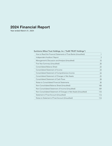 Thumbnail Sumitomo Mitsui Trust Holdings Financial Statement fy2023