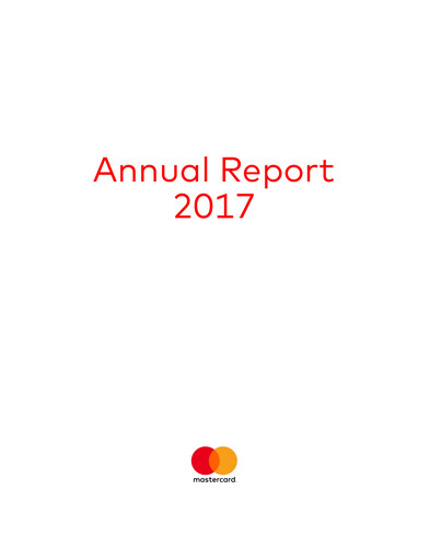 Thumbnail Mastercard Annual Report 2017