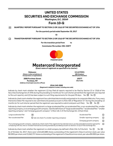 Thumbnail Mastercard Quarterly Report 2017-q3