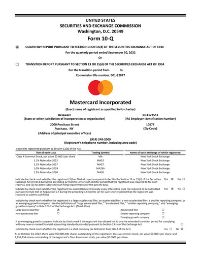 Thumbnail Mastercard Quarterly Report 2022-q3
