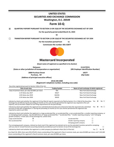 Thumbnail Mastercard Quarterly Report 2024-q1