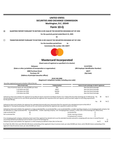 Thumbnail Mastercard Quarterly Report 2025-q1
