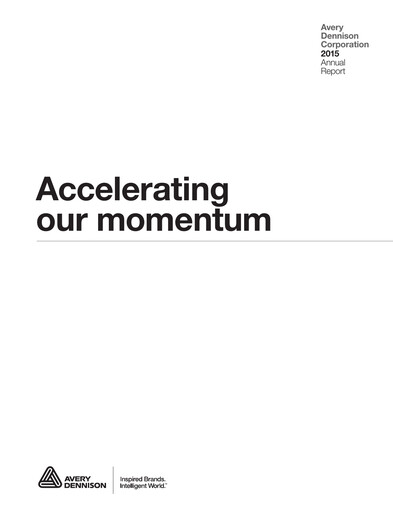 Thumbnail Avery Dennison
 Annual Report 2015