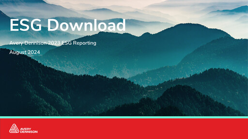 Thumbnail Avery Dennison
 ESG Report 2023