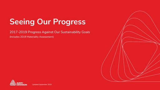 Thumbnail Avery Dennison
 Sustainability Report 2017-2019