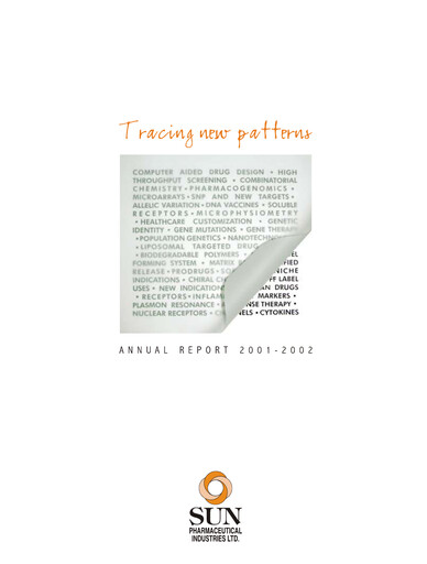 Thumbnail Sun Pharmaceutical
 Annual Report 2001-2002