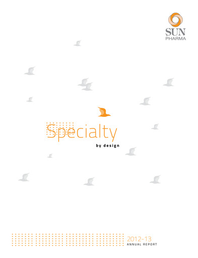 Thumbnail Sun Pharmaceutical
 Annual Report 2012-2013