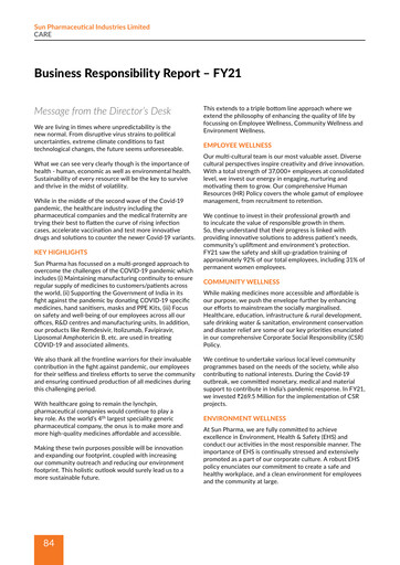 Thumbnail Sun Pharmaceutical
 ESG Report 2020-2021