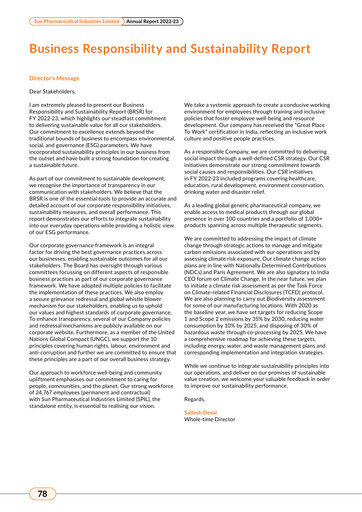 Thumbnail Sun Pharmaceutical
 ESG Report 2022-2023