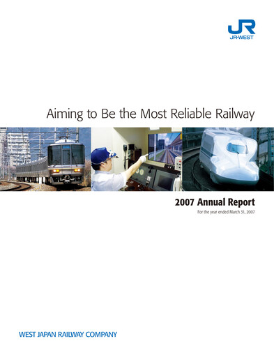 Thumbnail West Japan Railway Annual Report 2007