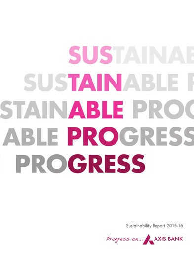Thumbnail Axis Bank Sustainability Report 2015-2016