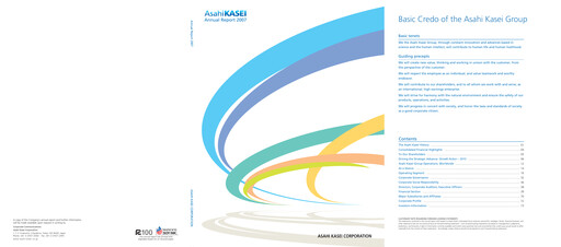 Thumbnail Asahi Kasei
 Annual Report 2007