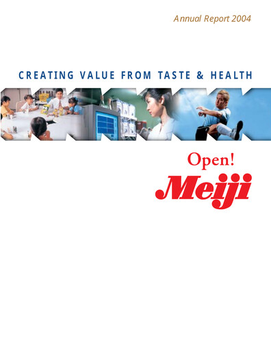 Thumbnail Meiji Holdings Annual Report 2004