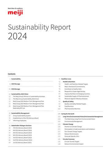 Thumbnail Meiji Holdings Sustainability Report 2024