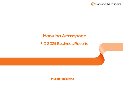 Vorschaubild Hanwha Aerospace Quartalsbericht 2021-q4