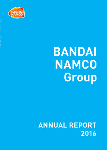 Thumbnail Bandai Namco Annual Report 2016