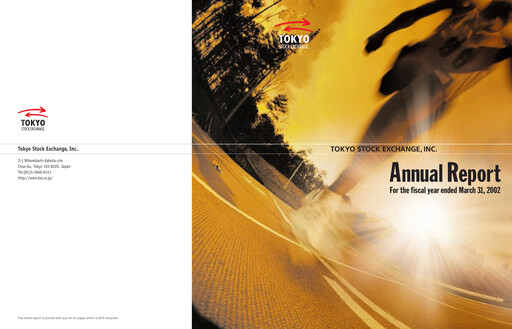 Thumbnail Japan Exchange Group
 Annual Report 2002