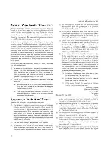 Thumbnail Larsen & Toubro

 Financial Report 2002