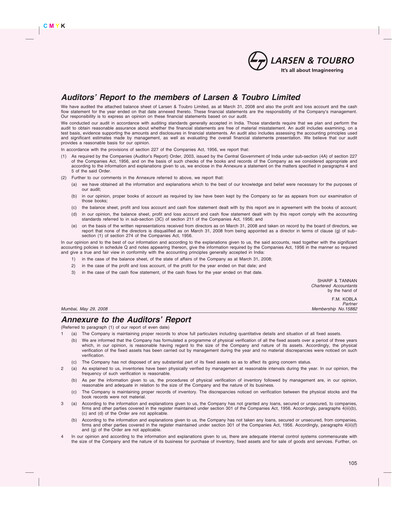 Thumbnail Larsen & Toubro

 Financial Report 2007