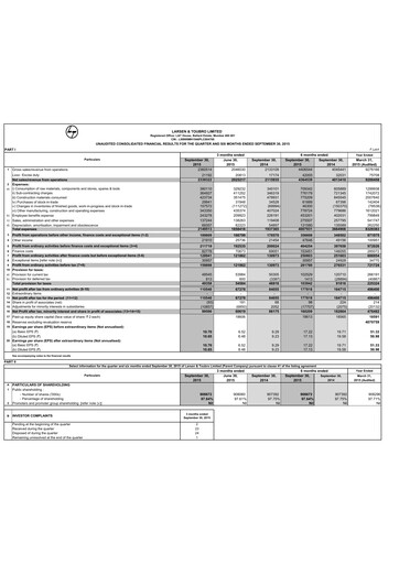 Thumbnail Larsen & Toubro

 Half-year Report 2015-h1