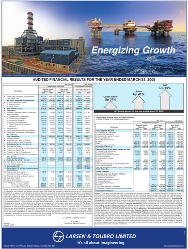 Thumbnail Larsen & Toubro

 Quarterly Report 2007-q4