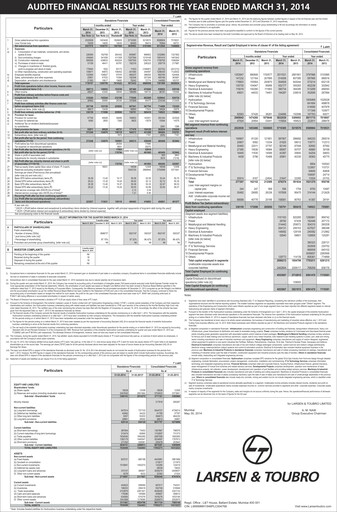 Thumbnail Larsen & Toubro

 Quarterly Report 2013-q4