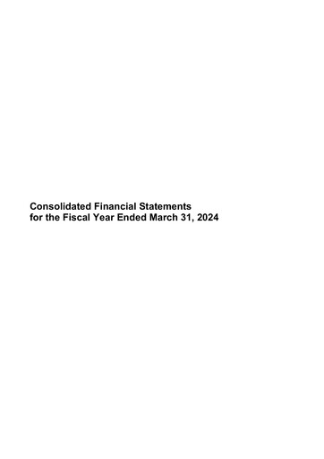 Thumbnail NEC Corp
 Financial Statement 2024