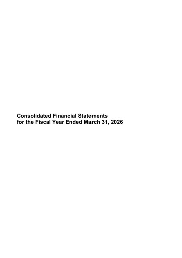 Miniature NEC Corp
 Bilan financier 2026