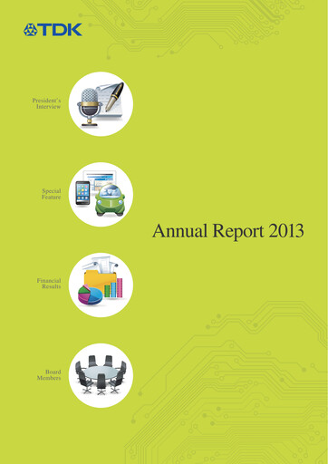 Thumbnail TDK
 Annual Report 2013