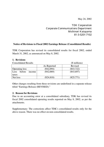 Thumbnail TDK
 Financial Statement 2002