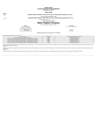 Thumbnail Baker Hughes
 Quarterly Report 2026-q1