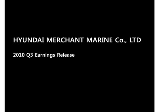 Thumbnail HMM Quarterly Report 2010-q3
